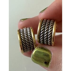 David Yurman RARE cuff earrings